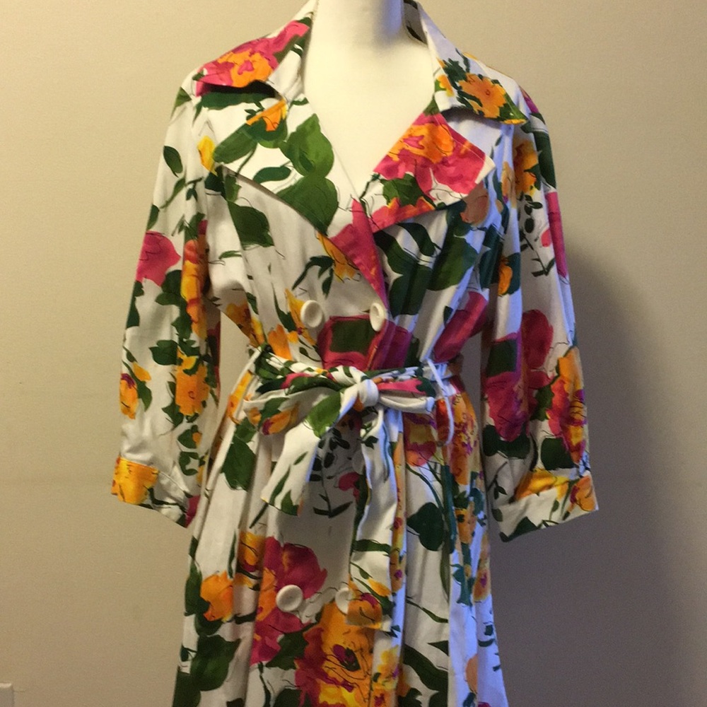 23rd St Printed Peacoat Size M